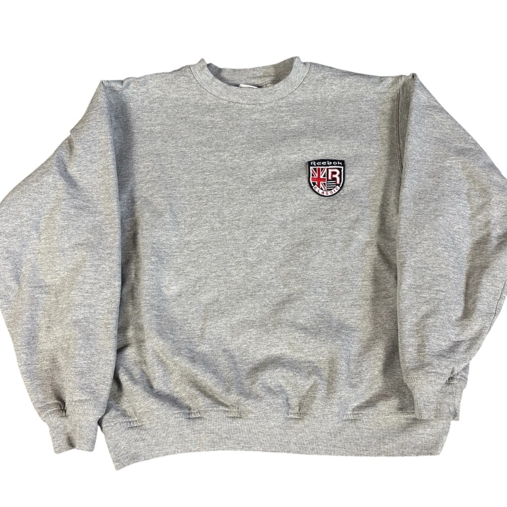 Vintage Y2K Reebok Classic Crewneck Sweatshirt Grey Large Made in Canada